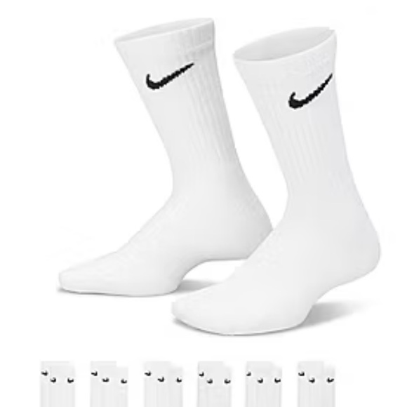 Nike White Cotton Blend Garment crew socks (33) - Picture 1 of 4
